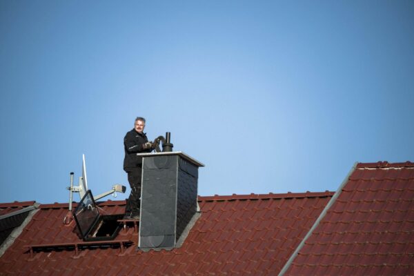 Stefan Raabe auf dem Dach